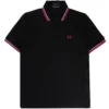 Fred Perry Reissues M12 Twin Tipped Polo Shirt - Black/Indi
