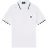 Fred Perry Reissues M12 Twin Tipped Polo - White