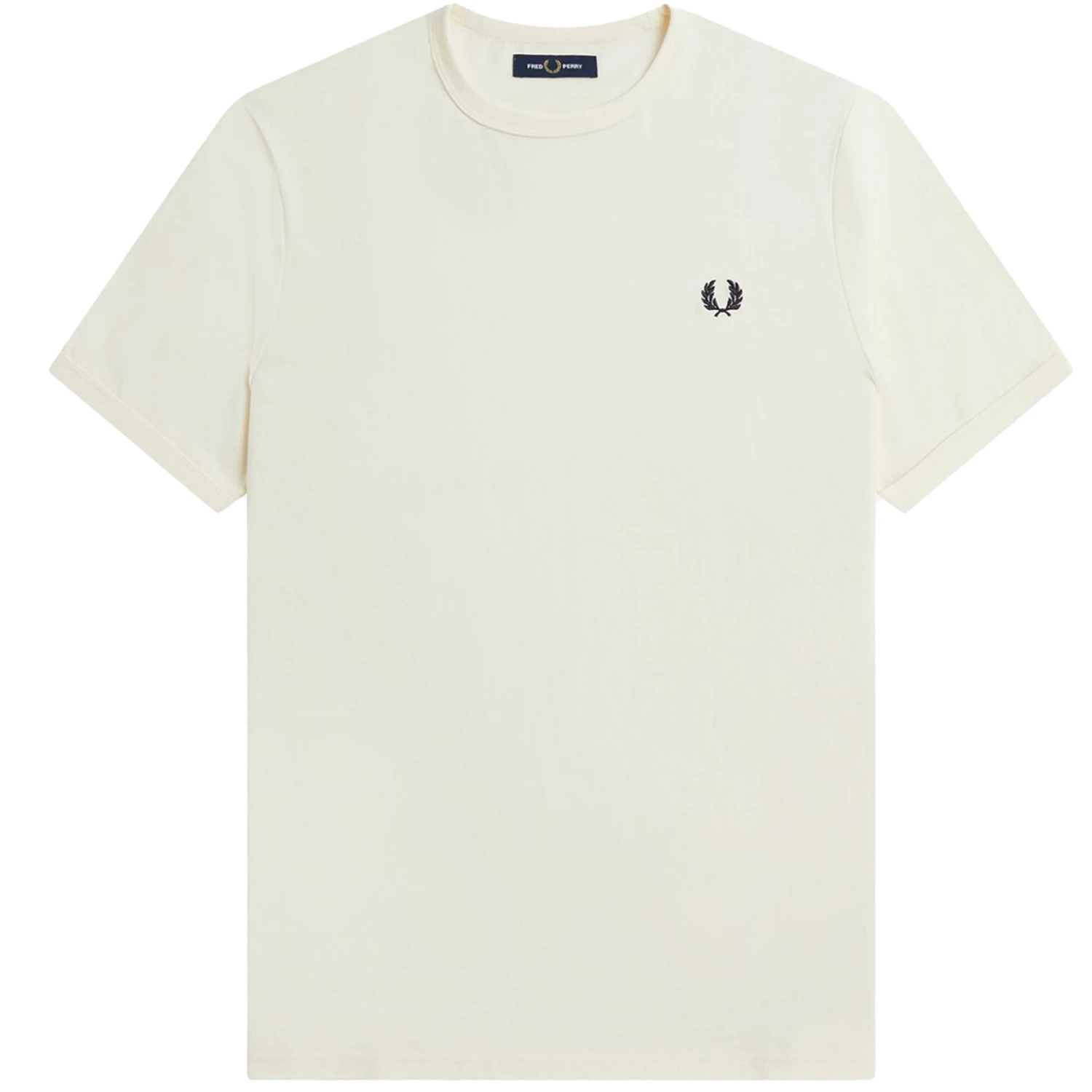 Fred Perry Ringer T-Shirt - Ecru 1 Fred Perry Ringer T-Shirt - Ecru