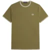 Fred Perry Ringer T-Shirt - Shaded Stone