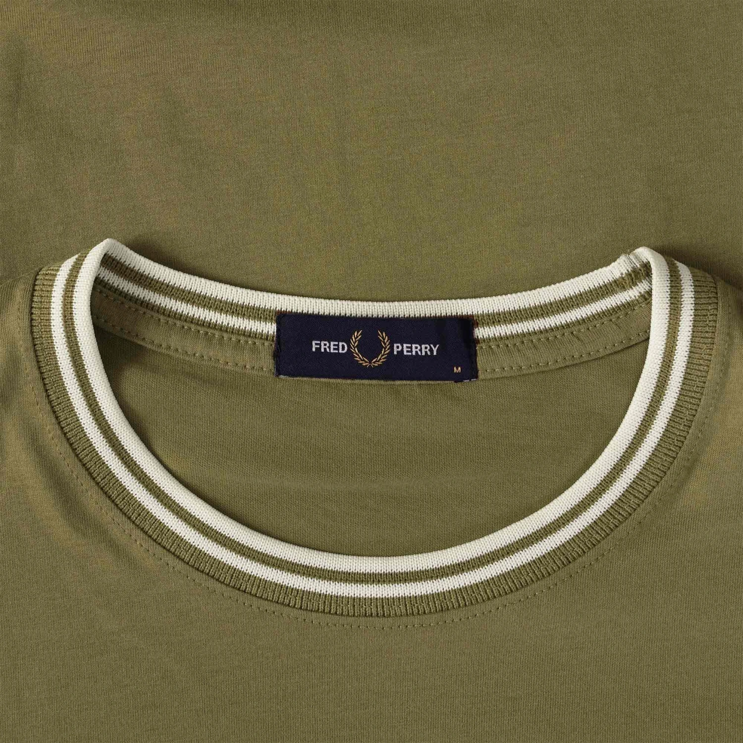 Fred Perry Ringer T-Shirt - Shaded Stone 2 Fred Perry Ringer T-Shirt - Shaded Stone - Image 2