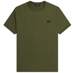 Fred Perry Ringer T-Shirt - Uniform Green