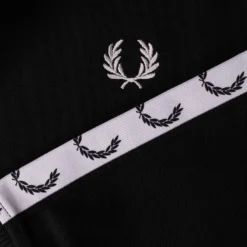 Fred Perry Taped Track Jacket - Black -Lacoste Cloth Shop fred perry taped track jacket black p55217 774823 image