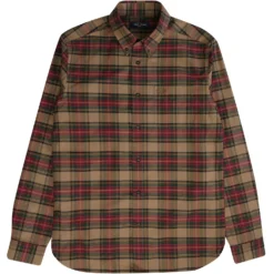Fred Perry Tartan Shirt - Shaded Stone