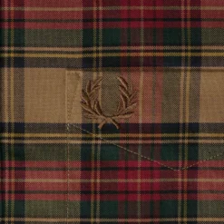 Fred Perry Tartan Shirt - Shaded Stone 6 Fred Perry Tartan Shirt - Shaded Stone -Lacoste Cloth Shop fred perry tartan shirt shaded stone p55435 780614 image