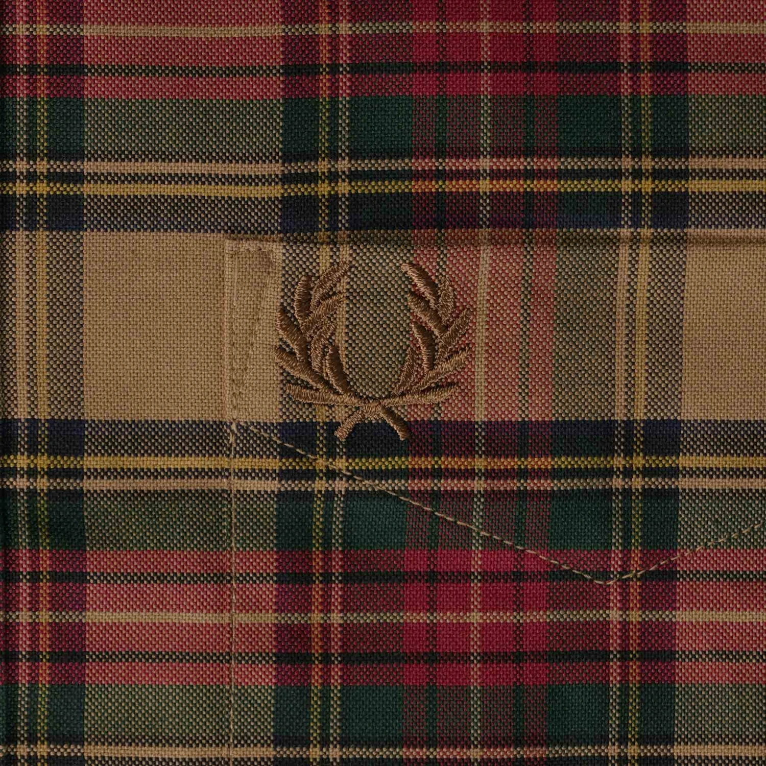 Fred Perry Tartan Shirt - Shaded Stone 3 Fred Perry Tartan Shirt - Shaded Stone - Image 3