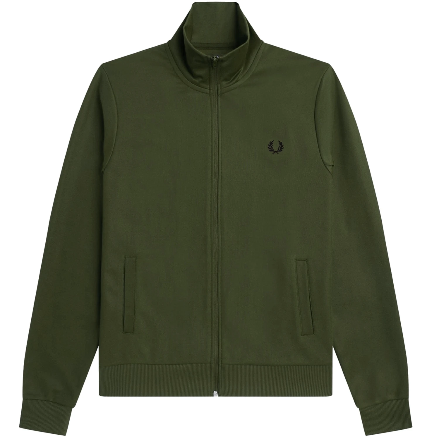 Fred Perry Track Jacket - Uniform Green 1 Fred Perry Track Jacket - Uniform Green