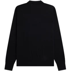 Fred Perry Vertical Stripe Knitted Shirt - Black 7 Fred Perry Vertical Stripe Knitted Shirt - Black -Lacoste Cloth Shop fred perry vertical stripe knitted shirt black p60981 903840 image