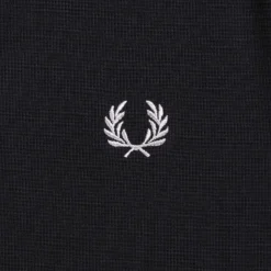 Fred Perry Waffle Texture Polo Shirt - Black -Lacoste Cloth Shop fred perry waffle texture polo shirt black p59653 879427 image