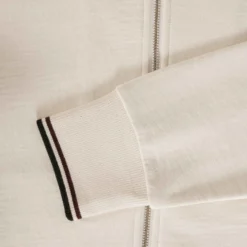 Fred Perry Zip Through Sweatshirt - Ecru 7 Fred Perry Zip Through Sweatshirt - Ecru -Lacoste Cloth Shop fred perry zip through sweatshirt ecru p56238 802957 image