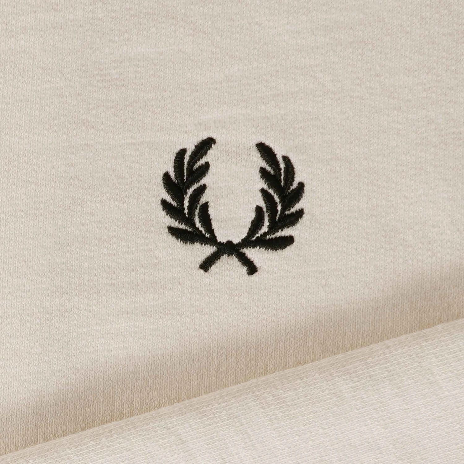 Fred Perry Zip Through Sweatshirt - Ecru 4 Fred Perry Zip Through Sweatshirt - Ecru - Image 4
