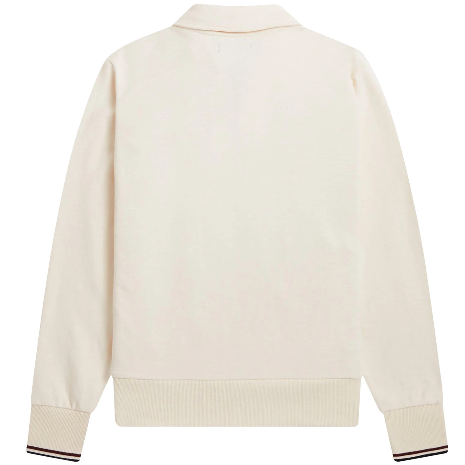 Fred Perry Zip Through Sweatshirt - Ecru 5 Fred Perry Zip Through Sweatshirt - Ecru - Image 5