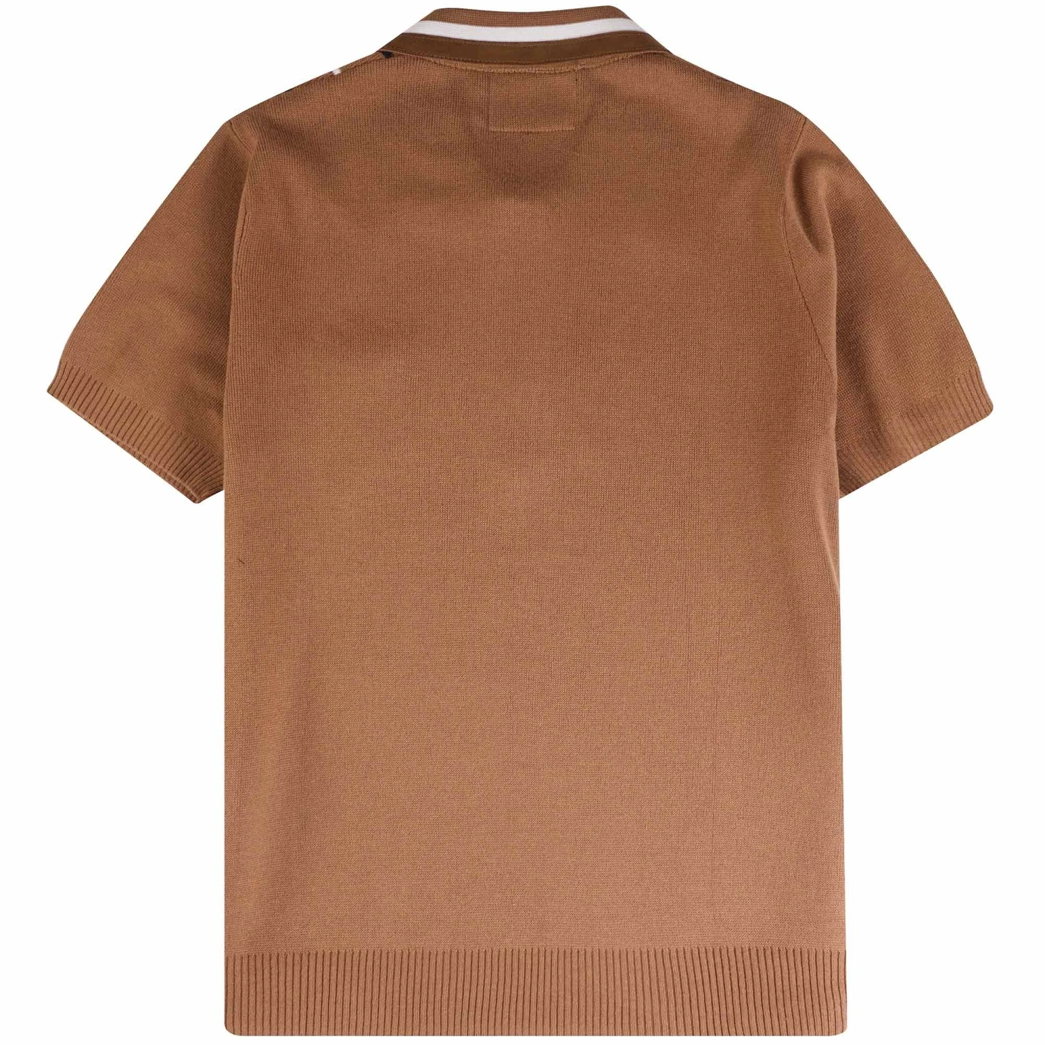 Gabicci Vintage 1973 50th Anniversary Robyn Zip Up Polo Shirt - Honeycomb 4 Gabicci Vintage 1973 50th Anniversary Robyn Zip Up Polo Shirt - Honeycomb - Image 4