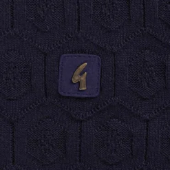 Gabicci Vintage 1973 Carlson Tonal Knit Polo Shirt - Navy -Lacoste Cloth Shop gabicci vintage 1973 carlson tonal knit polo shirt navy p60770 901803 image