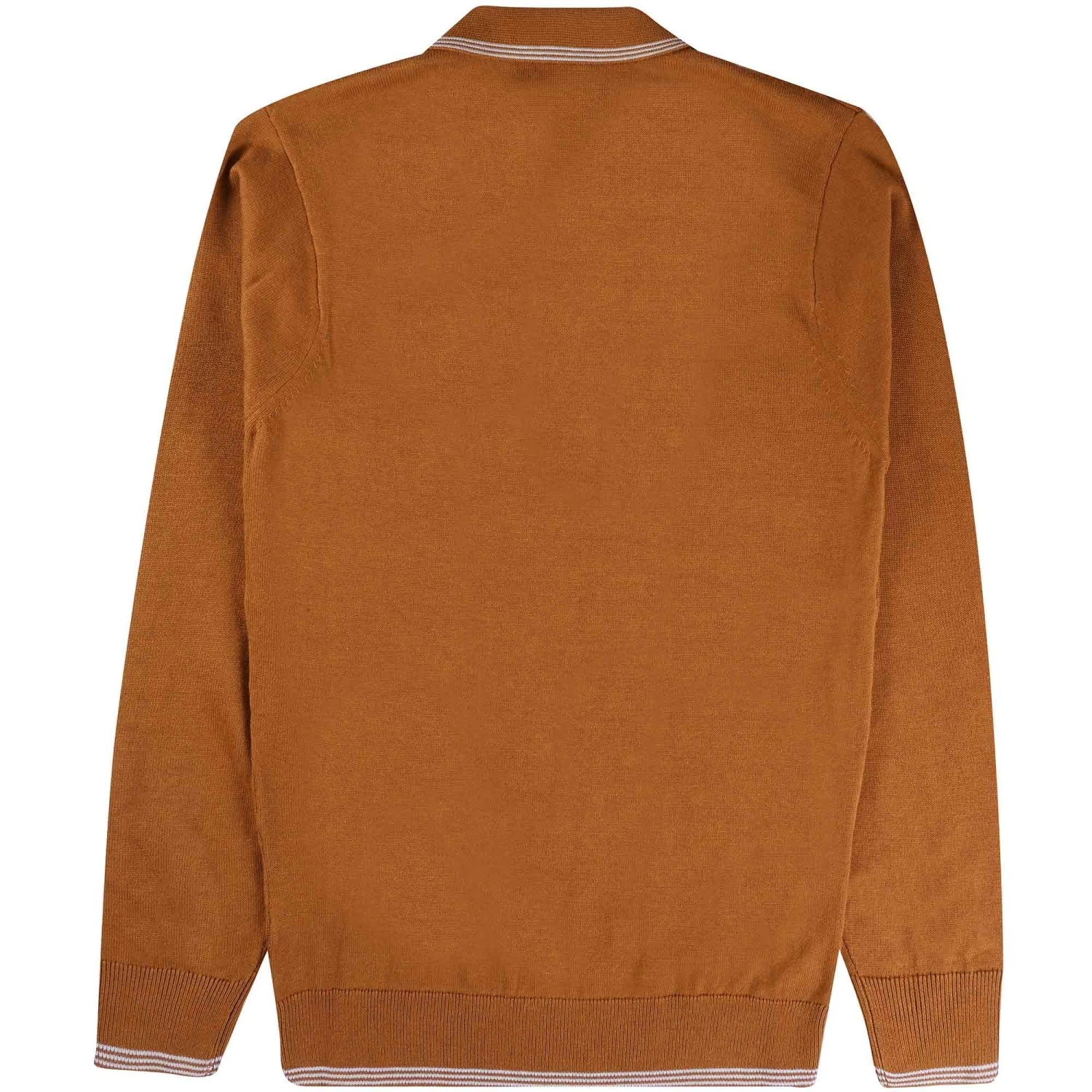 Gabicci Vintage 1973 Carlson Tonal Knit Polo Shirt - Toffee 4 Gabicci Vintage 1973 Carlson Tonal Knit Polo Shirt - Toffee - Image 4