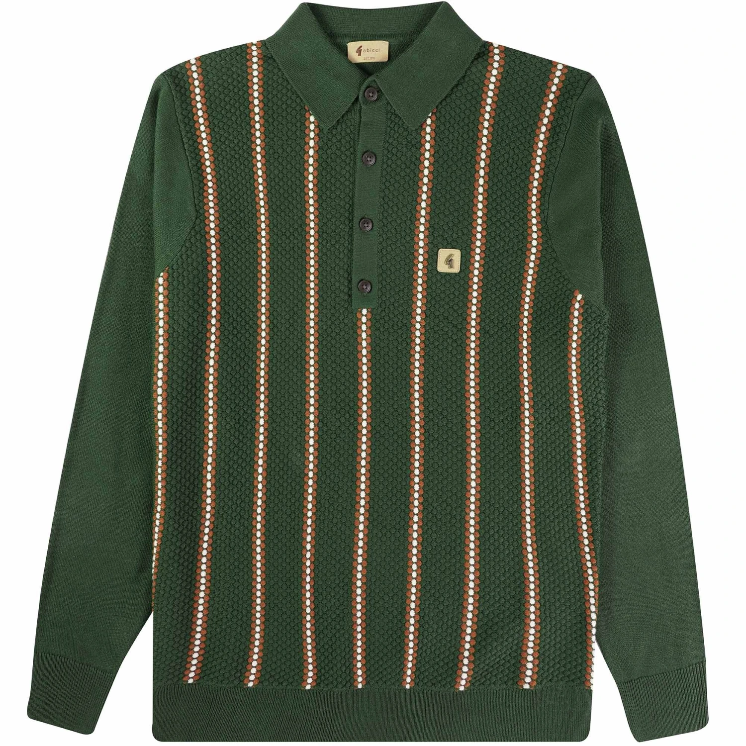 Gabicci Vintage 1973 Fresco Polo Shirt - Forest 1 Gabicci Vintage 1973 Fresco Polo Shirt - Forest