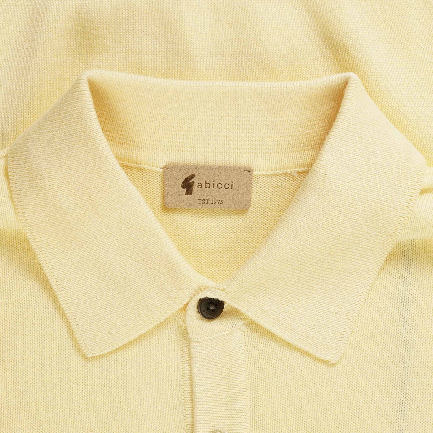 Gabicci Vintage 1973 Jackson Polo Shirt - Butter 2 Gabicci Vintage 1973 Jackson Polo Shirt - Butter - Image 2