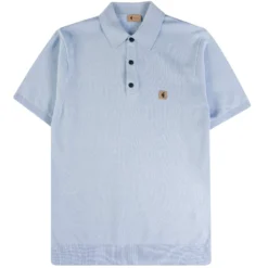 Gabicci Vintage 1973 Jackson Polo Shirt - Skylight