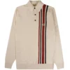 Gabicci Vintage 1973 Soda Long Sleeved Polo Shirt - Cream