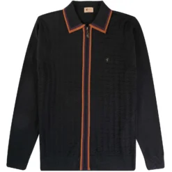 Gabicci Vintage 1973 Templo Polo Shirt - Black