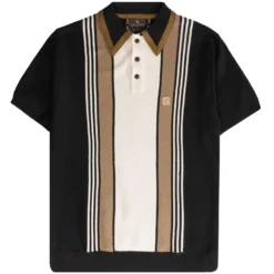Gabicci Vintage 1973 X Stuarts Searle Polo Shirt - Black