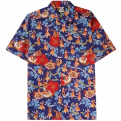 Go Barefoot Convertible-Collar Printed Cotton Shirt - Hula Sage
