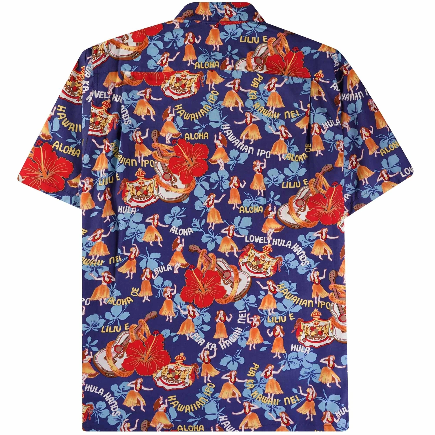 Go Barefoot Convertible-Collar Printed Cotton Shirt - Hula Sage 3 Go Barefoot Convertible-Collar Printed Cotton Shirt - Hula Sage - Image 3