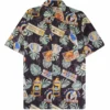 Go Barefoot Convertible-Collar Printed Cotton Shirt - Moto Black