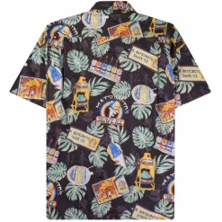 Go Barefoot Convertible-Collar Printed Cotton Shirt - Moto Black -Lacoste Cloth Shop go barefoot convertible collar printed cotton shirt moto black p60514 908171 image