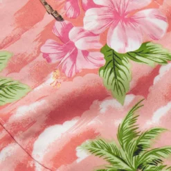 Go Barefoot Convertible-Collar Printed Cotton Shirt - Waikiki -Lacoste Cloth Shop go barefoot convertible collar printed cotton shirt waikiki p60516 886671 image