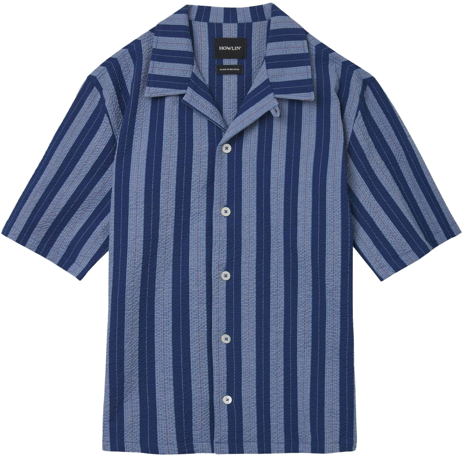 Howlin' Cocktail D’Amore - Blue Stripes Seersucker 1 Howlin' Cocktail D’Amore - Blue Stripes Seersucker