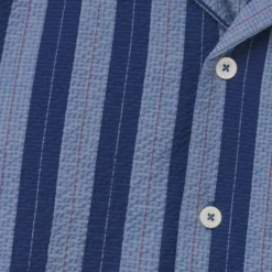 Howlin' Cocktail D’Amore - Blue Stripes Seersucker 5 Howlin' Cocktail D’Amore - Blue Stripes Seersucker -Lacoste Cloth Shop howlin cocktail d amore blue stripes seersucker p58996 865237 image