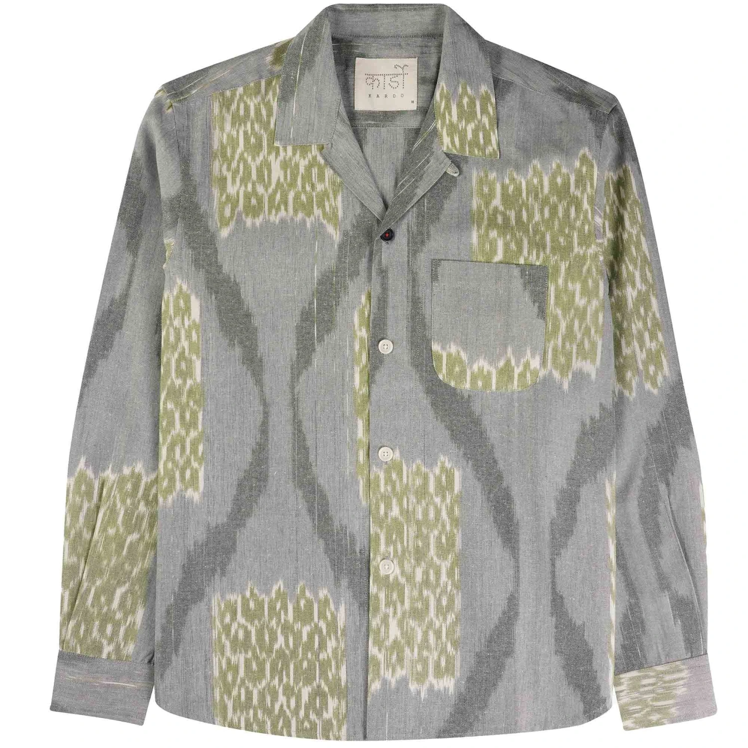 Kardo Ronen Shirt - Grey And Green 1 Kardo Ronen Shirt - Grey And Green