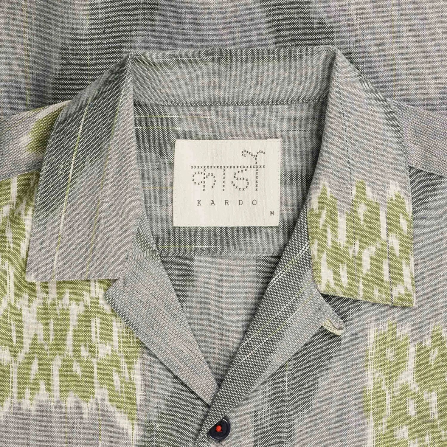 Kardo Ronen Shirt - Grey And Green 2 Kardo Ronen Shirt - Grey And Green - Image 2