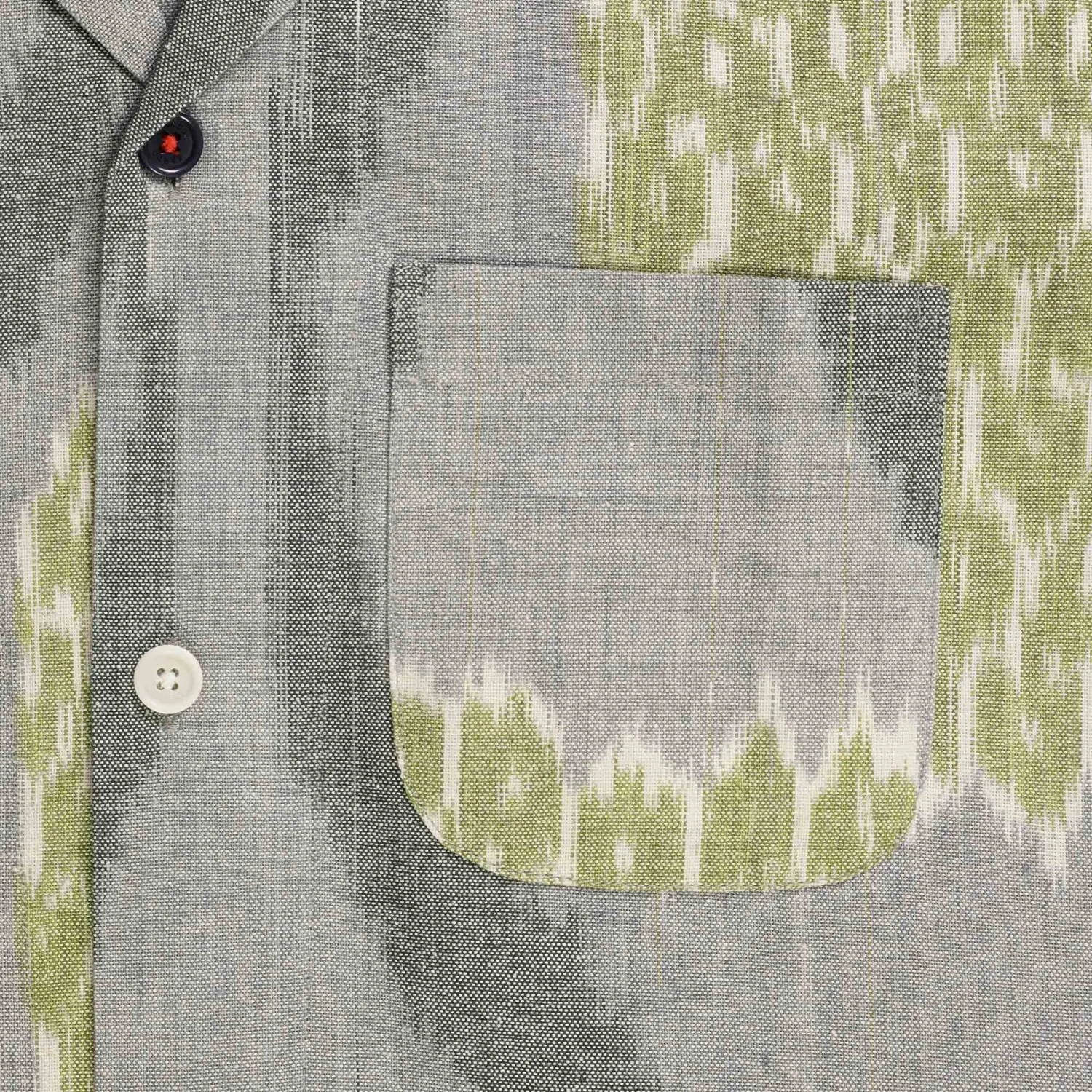 Kardo Ronen Shirt - Grey And Green 3 Kardo Ronen Shirt - Grey And Green - Image 3