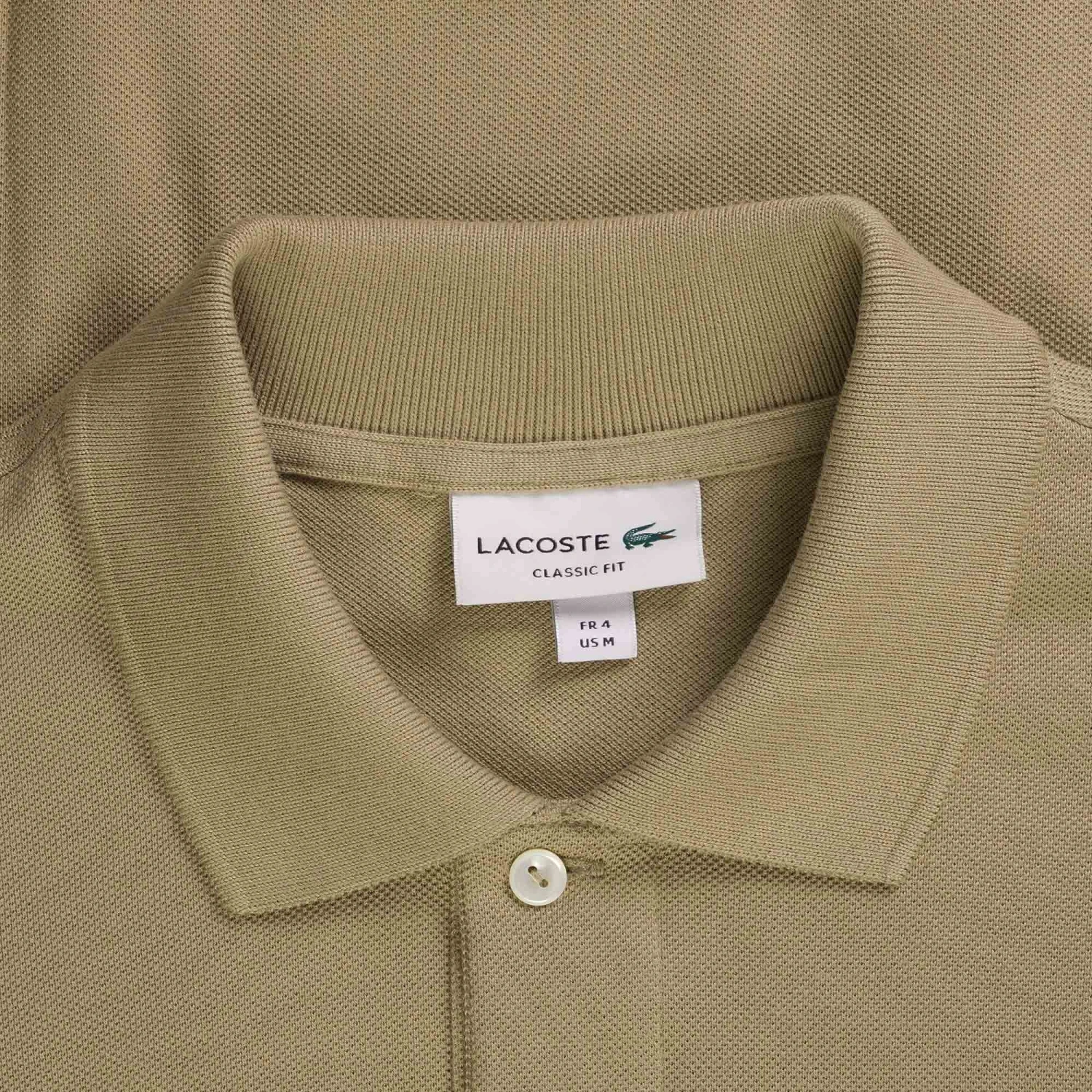 Lacoste Classic Fit Polo Shirt - Beige 2 Lacoste Classic Fit Polo Shirt - Beige - Image 2
