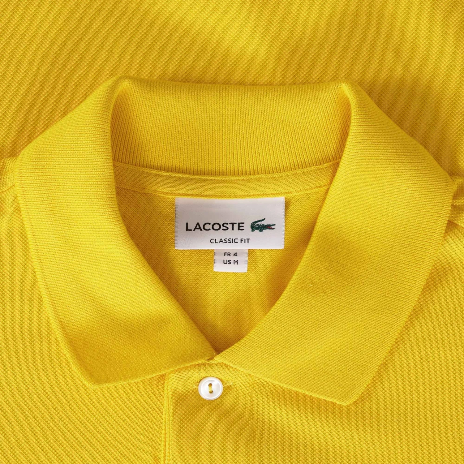 Lacoste Classic Fit Polo Shirt - Jaune 2 Lacoste Classic Fit Polo Shirt - Jaune - Image 2