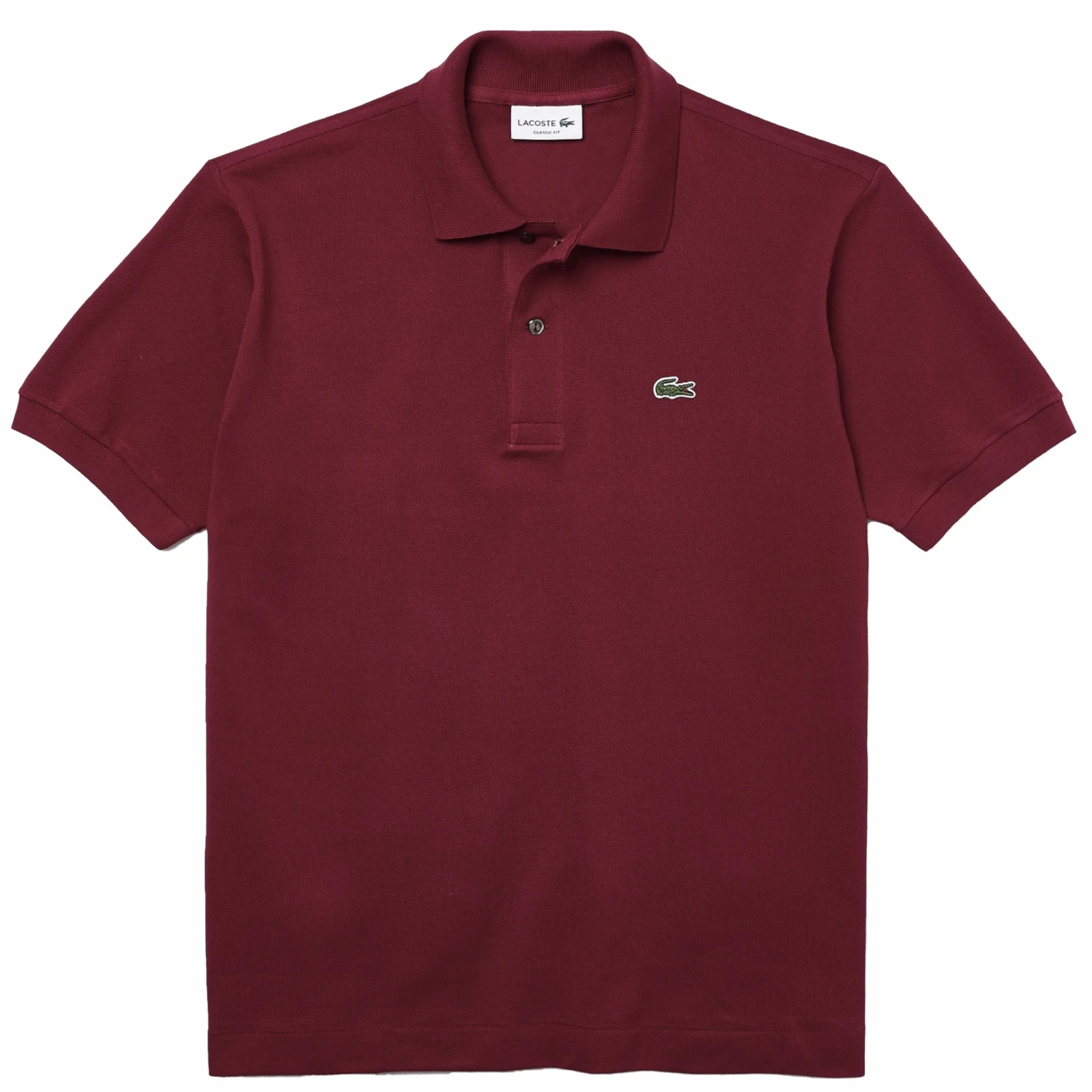 Lacoste Classic Pique Polo Shirt - Bordeaux 1 Lacoste Classic Pique Polo Shirt - Bordeaux