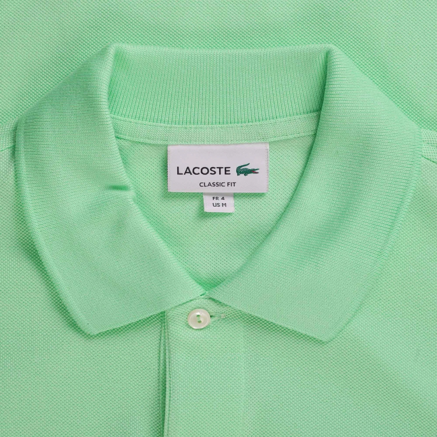 Lacoste Classic Pique Polo Shirt - Vert Clair 2 Lacoste Classic Pique Polo Shirt - Vert Clair - Image 2