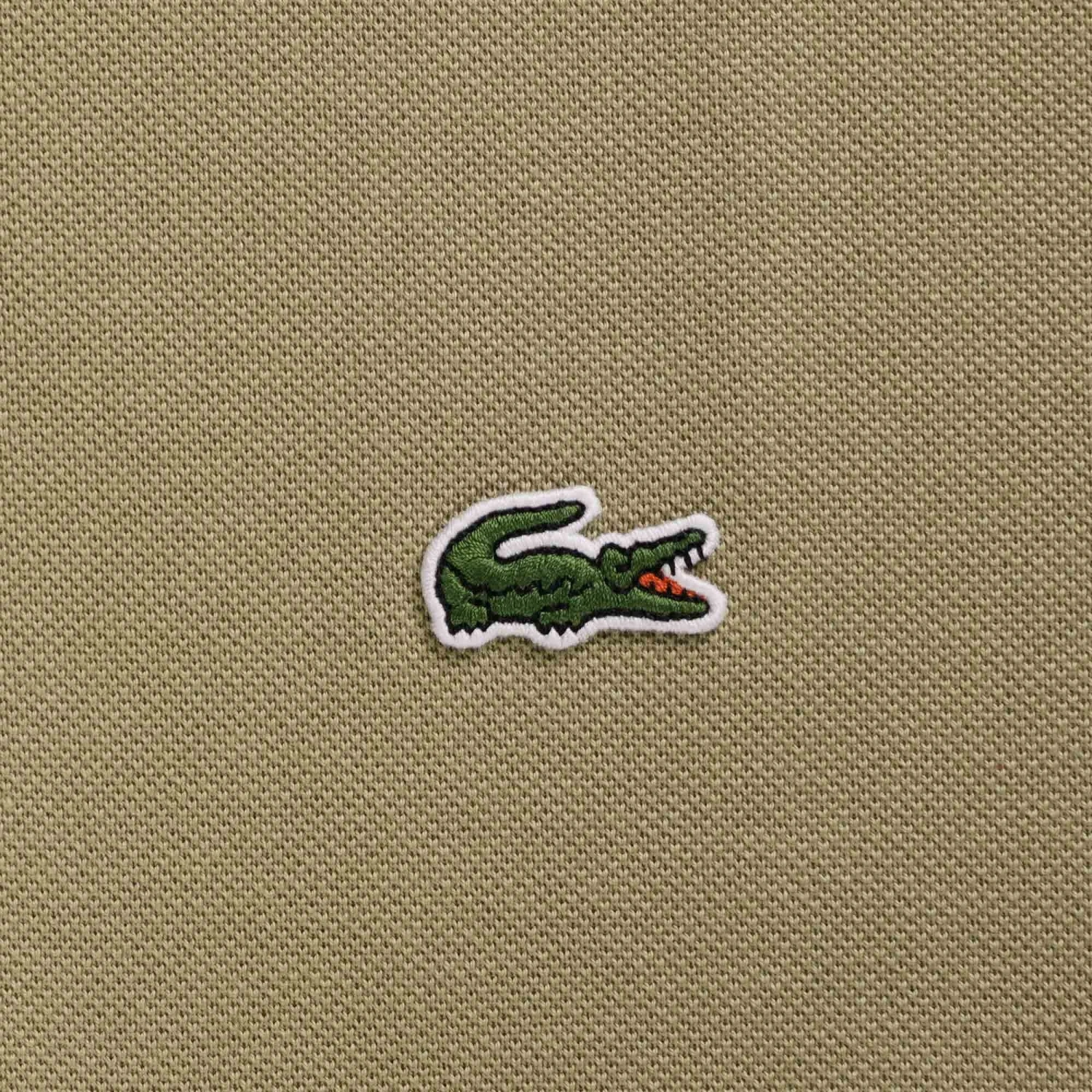 Lacoste Original L.12.12 Long Sleeve Cotton Polo Shirt - Beige 3 Lacoste Original L.12.12 Long Sleeve Cotton Polo Shirt - Beige - Image 3