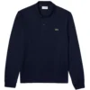 Lacoste Pique LS Polo Shirt - Navy
