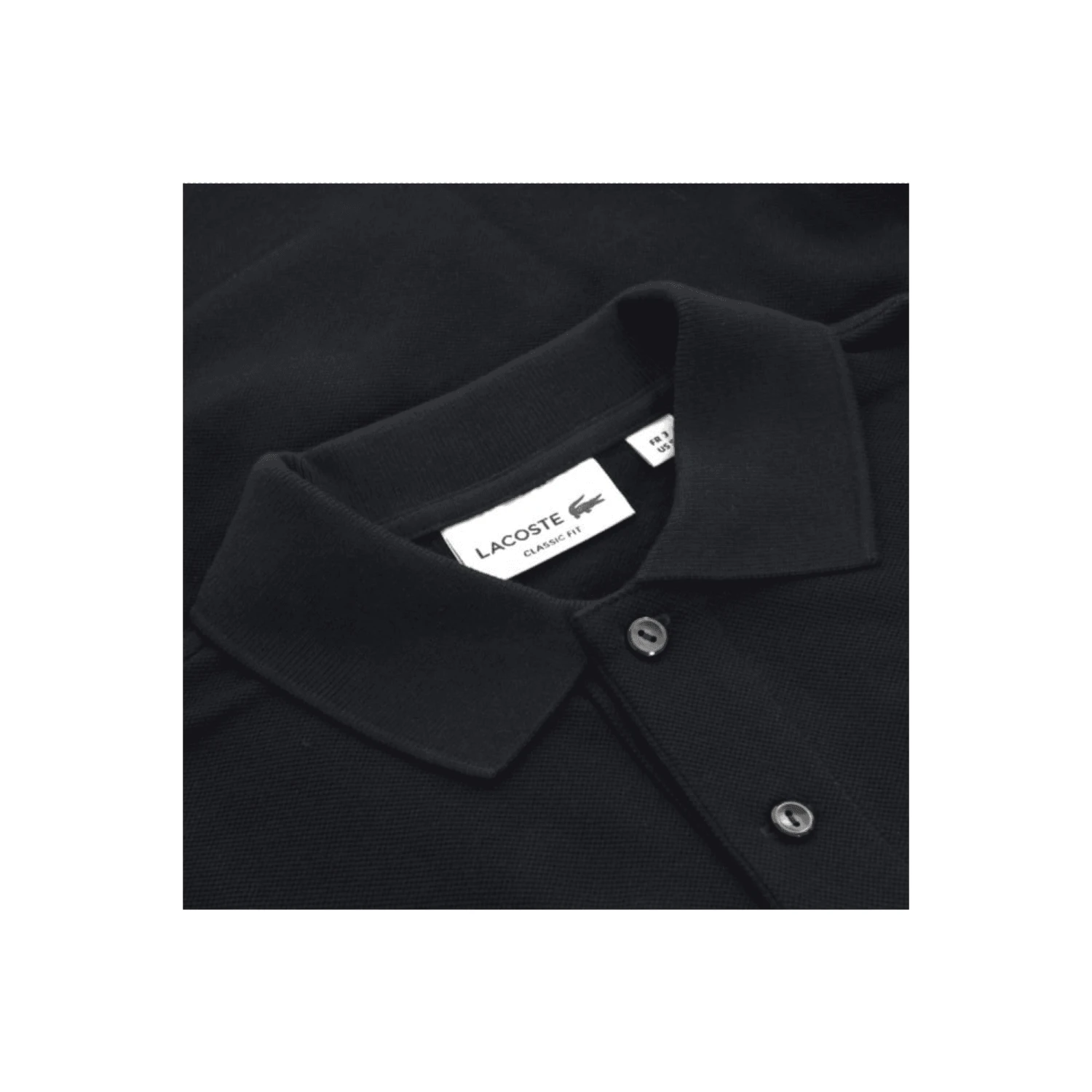 Lacoste Pique LS Polo Shirt - Navy 2 Lacoste Pique LS Polo Shirt - Navy - Image 2