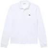 Lacoste Pique LS Polo Shirt - White