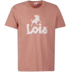 Lois Jeans New Baco Logo T-Shirt - Clay