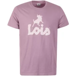 Lois Jeans New Baco Logo T-Shirt - Lavender