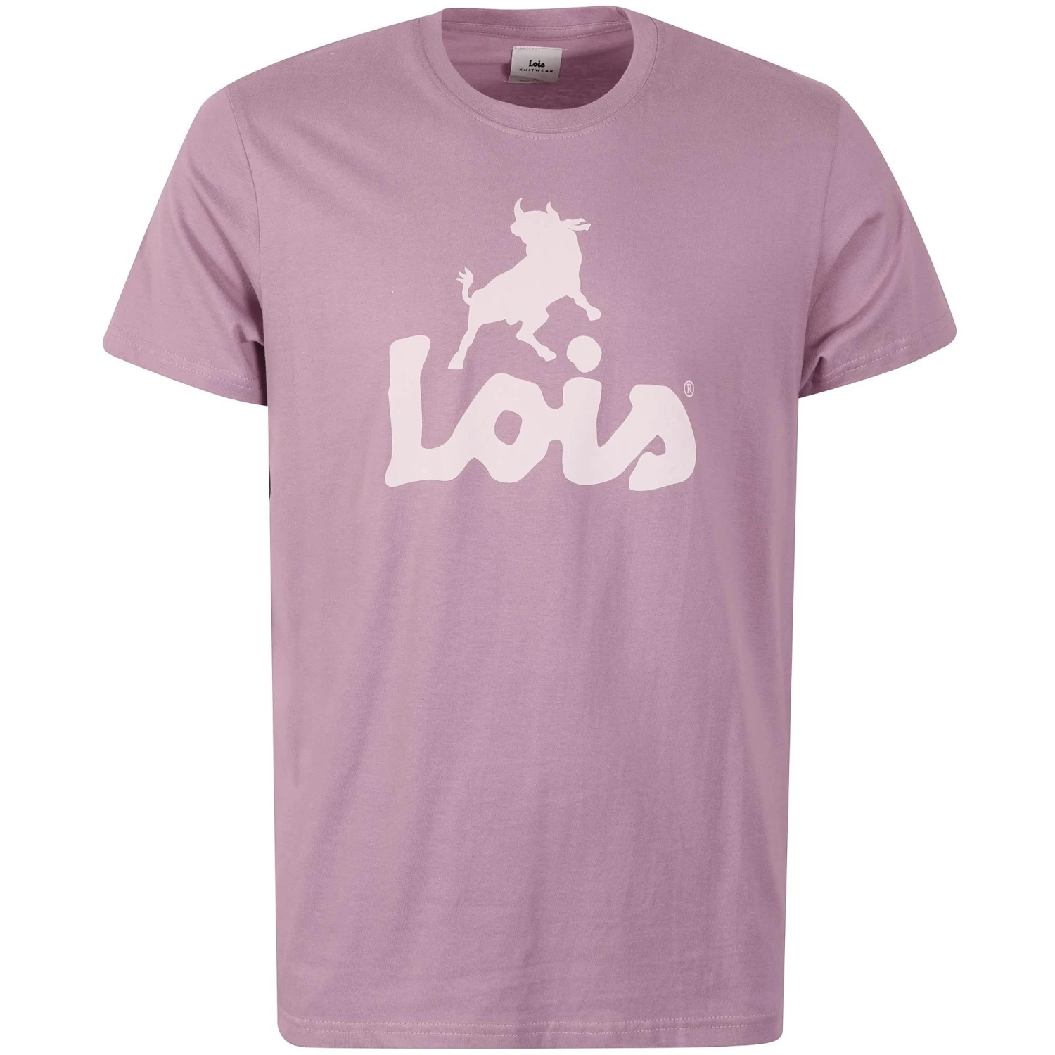 Lois Jeans New Baco Logo T-Shirt - Lavender 1 Lois Jeans New Baco Logo T-Shirt - Lavender
