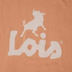 Lois Jeans New Baco Logo T-Shirt - Tangerine -Lacoste Cloth Shop lois jeans new baco logo t shirt tangerine p58332 851163 image