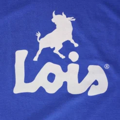 Lois Jeans Ringer Logo T-Shirt - Royal Blue -Lacoste Cloth Shop lois jeans ringer logo t shirt royal blue p57099 823288 image