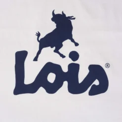 Lois Jeans Ringer Logo T-Shirt - White/Navy 6 Lois Jeans Ringer Logo T-Shirt - White/Navy -Lacoste Cloth Shop lois jeans ringer logo t shirt white navy p57103 823206 image