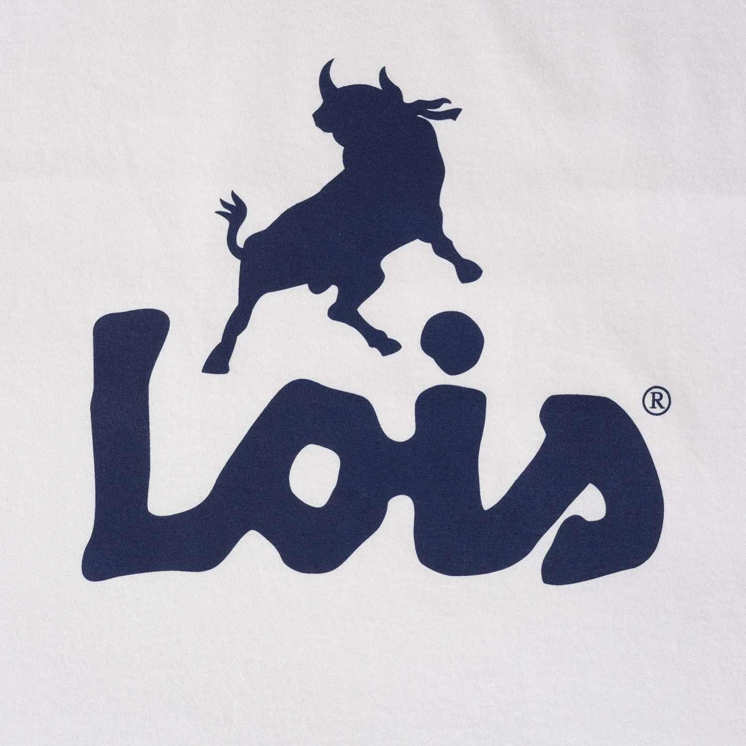 Lois Jeans Ringer Logo T-Shirt - White/Navy 3 Lois Jeans Ringer Logo T-Shirt - White/Navy - Image 3